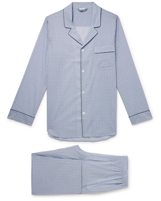 Zimmerli Camp-Collar Printed Cotton-Voile Pyjama Set