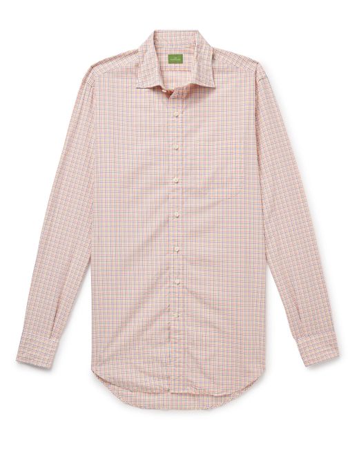 Sid Mashburn Checked Cotton-Poplin Shirt