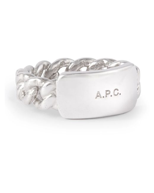 A.P.C. . Darwin Logo-Engraved Coated Ring