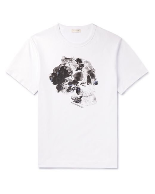 Alexander McQueen Slim-Fit Logo-Print Cotton-Jersey T-Shirt