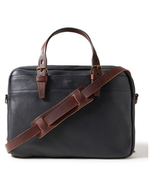 Bleu De Chauffe Folder Vegetable-Tanned Full-Grain Leather Messenger Bag
