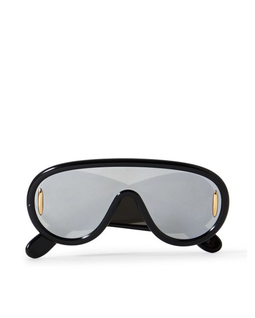 Loewe Paulas Ibiza Wave Mask Oversized D-Frame Acetate Sunglasses