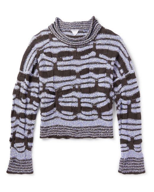 Bottega Veneta Jacquard-Knitted Cotton Sweater