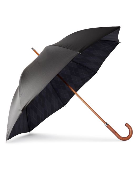 Kingsman London Undercover Argylle Wood-Handle Umbrella
