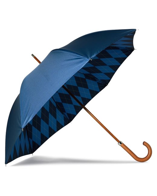Kingsman London Undercover Argylle Wood-Handle Umbrella