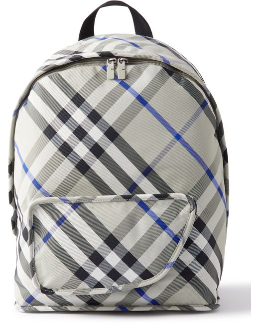 Burberry Checked Nylon-Twill Backpack