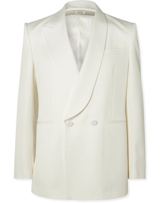 Alexander McQueen Double-Breasted Wool-Twill Suit Jacket