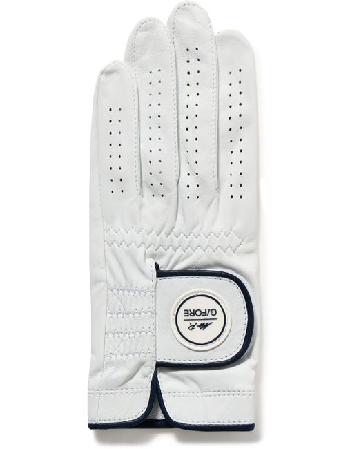 Mr P. Mr P. G/FORE Golf Logo-Appliquéd Leather Gloves