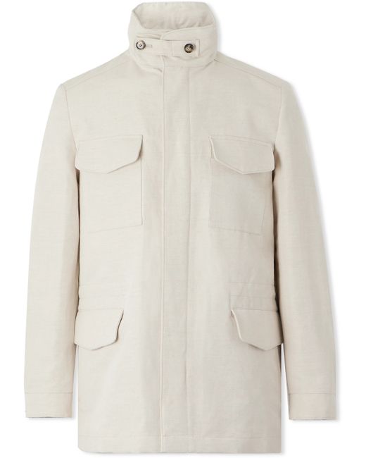 Loro Piana Traveler Rain System Cotton and Linen-Blend Field Jacket