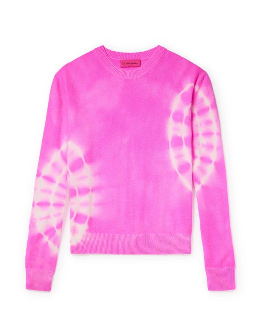 The Elder Statesman Spiral City Tranquility Tie-Dyed Cashmere Sweater