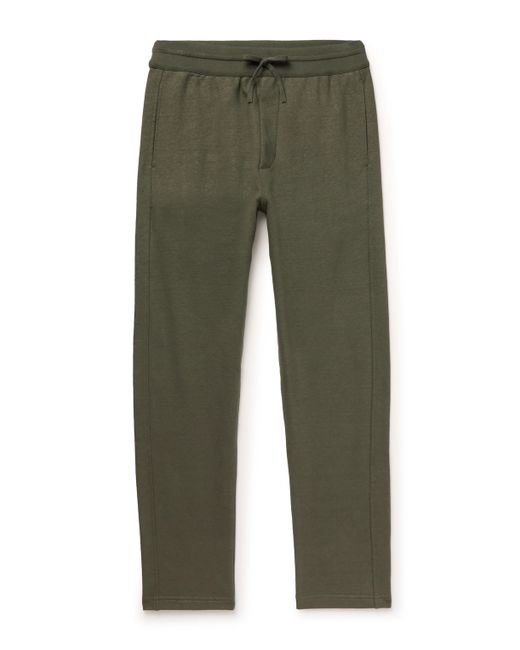 Loro Piana Kawaguchi Slim-Fit Cotton Linen and Cashmere-Blend Jersey Sweatpants