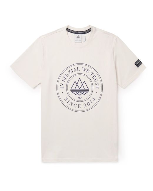 Adidas Originals Mod Trefoil 10 Logo-Print Cotton-Jersey T-Shirt