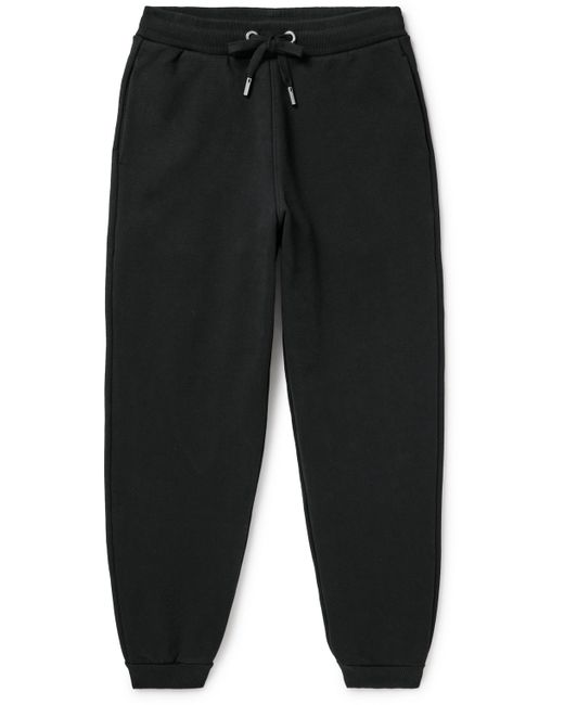 AMI Alexandre Mattiussi Tapered Logo-Embroidered Organic Cotton-Jersey Sweatpants