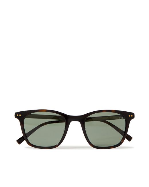 Dunhill Square-Frame Tortoiseshell Acetate and Tone Sunglasses