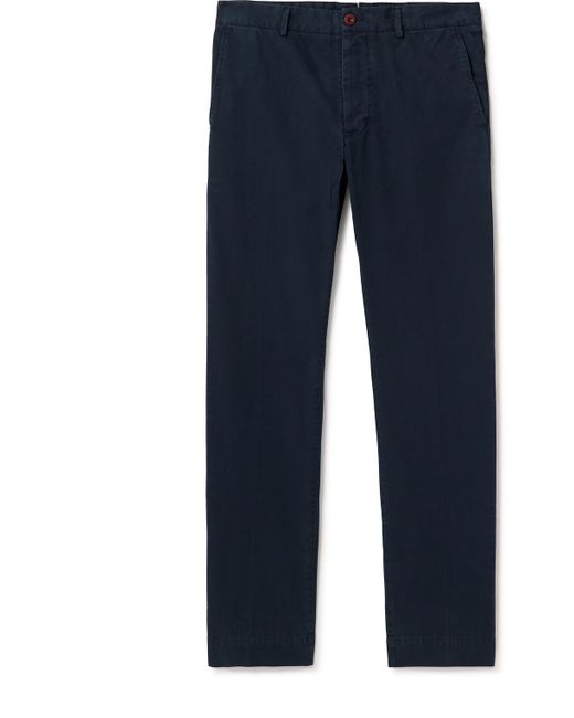 Sid Mashburn Field Slim-Fit Tapered Garment-Dyed Cotton-Twill Trousers UK/US 30