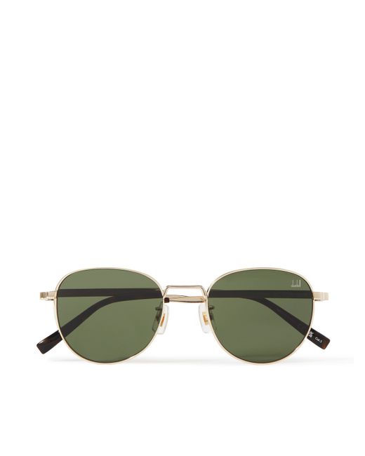 Dunhill Round-Frame Tone and Tortoiseshell Acetate Sunglasses
