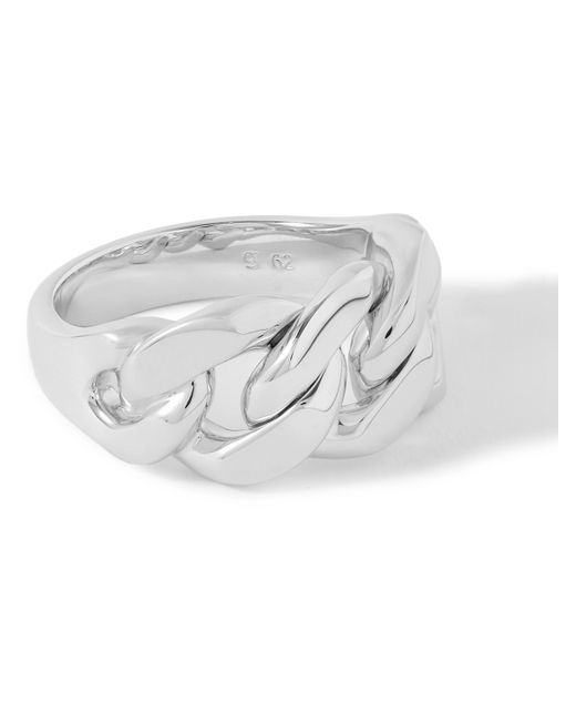 Tom Wood Dean Recycled Rhodium-Plated Ring