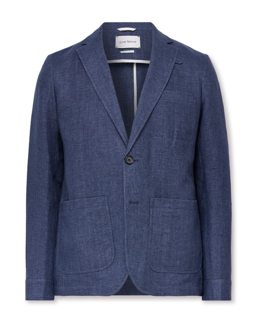 Oliver Spencer Theobald Slim-Fit Unstructured Linen Suit Jacket UK/US 36
