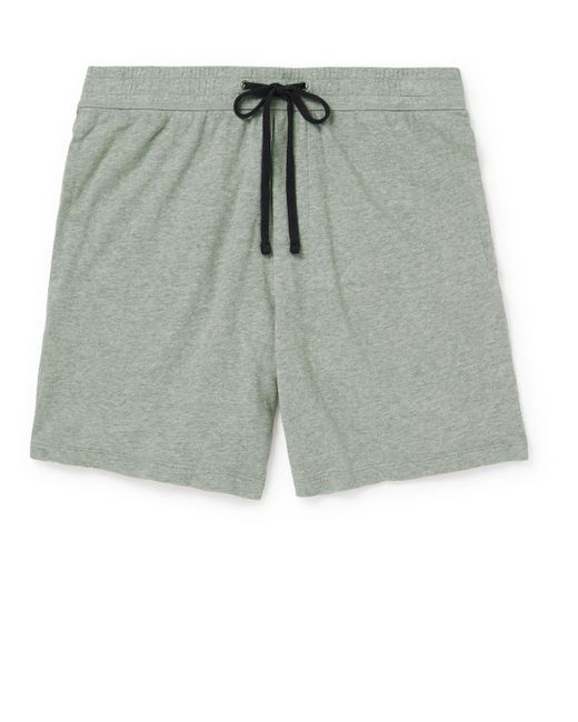 James Perse Garment-Dyed Cotton-Jersey Drawstring Shorts