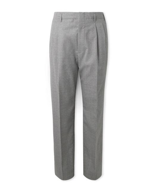 Brunello Cucinelli Tapered Pleated Wool Trousers