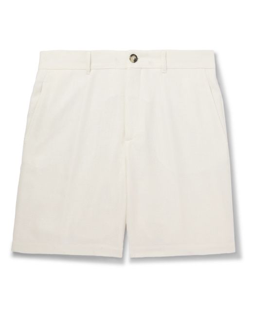Brunello Cucinelli Straight-Leg Linen Silk Wool and Cotton-Blend Bermuda Shorts