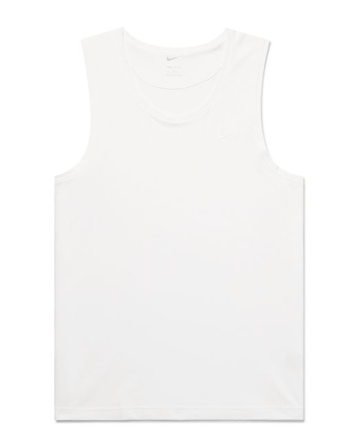 Nike Training Primary Logo-Embroidered Cotton-Blend Dri-FIT Tank Top