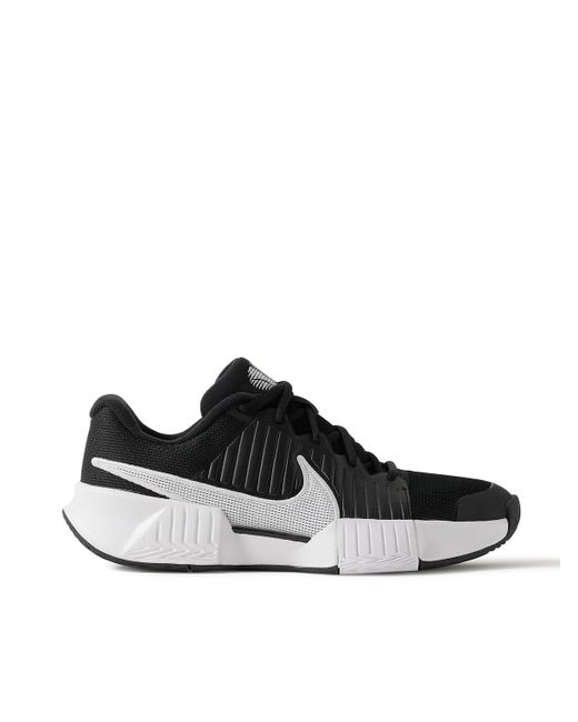 Nike Tennis GP Challenge Pro Rubber-Trimmed Faux Leather and Mesh Sneakers
