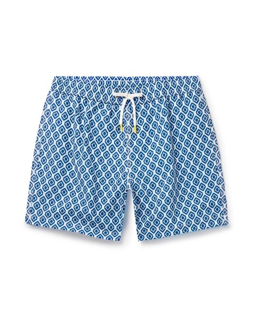 Hartford Straight-Leg Mid-Length Printed Swim Shorts