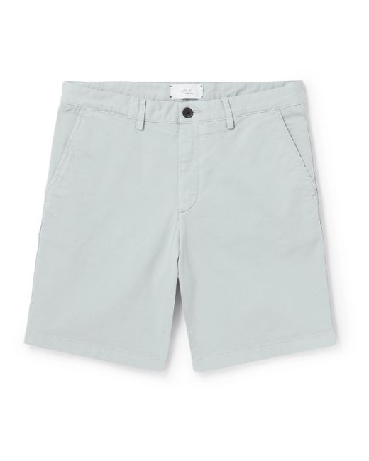 Mr P. Mr P. Straight-Leg Garment-Dyed Cotton-Blend Twill Bermuda Shorts