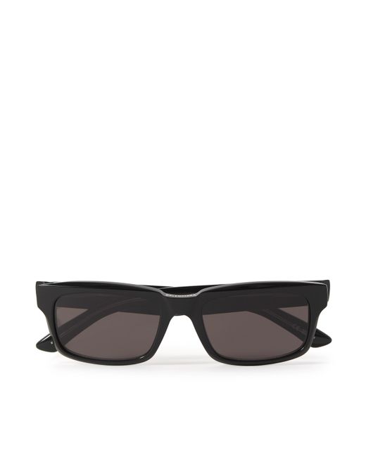 Balenciaga Rectangle-Frame Recycled-Acetate Sunglasses