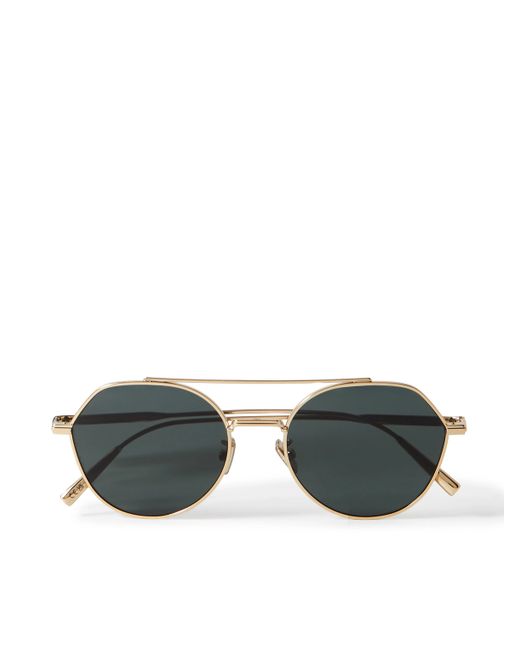 Dior DiorBlackSuit R6U Aviator-Style Tone Sunglasses
