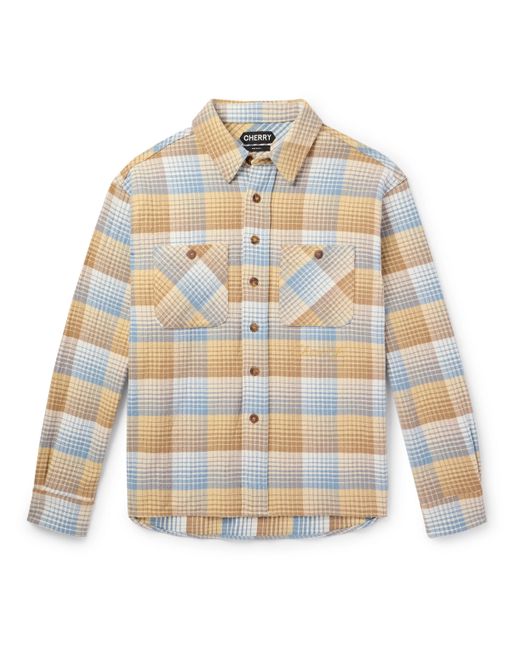 Cherry Los Angeles Checked Cotton-Flannel Shirt