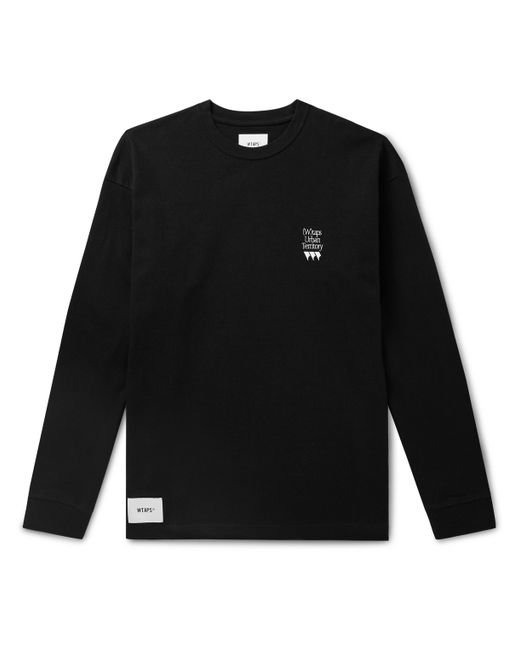 Wtaps Logo-Embroidered Cotton-Jersey T-Shirt