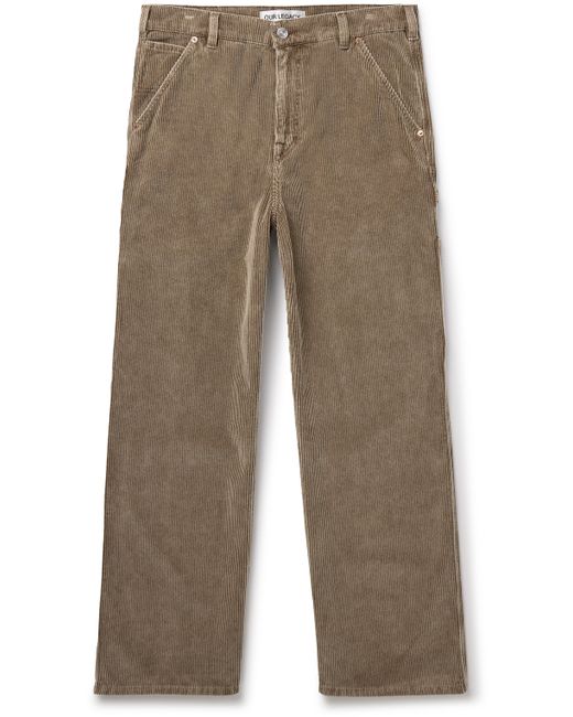Our Legacy Joiner Straight-Leg Cotton-Corduroy Trousers