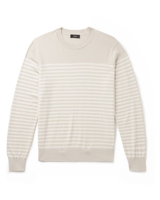 Theory Striped Merino Wool Sweater