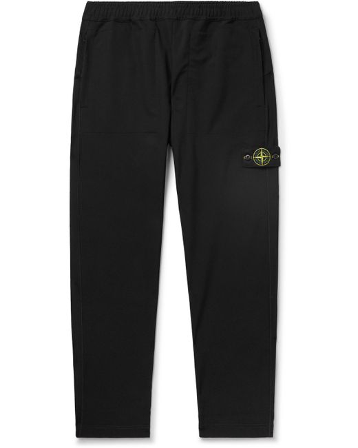 Stone Island Straight-Leg Logo-Appliquéd Tech-Jersey Sweatpants