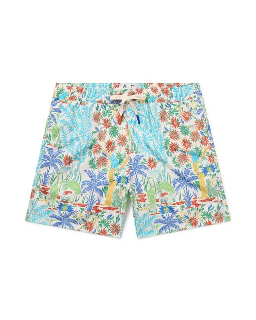 Altea Slim-Fit Mid-Length Printed Swim Shorts