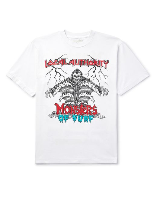 Local Authority Monsters of Surf Logo-Print Cotton-Jersey T-Shirt