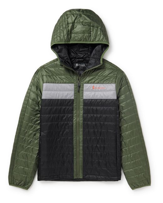 Cotopaxi Capa Logo-Print Quilted Recycled-Nylon Ripstop Hooded Jacket