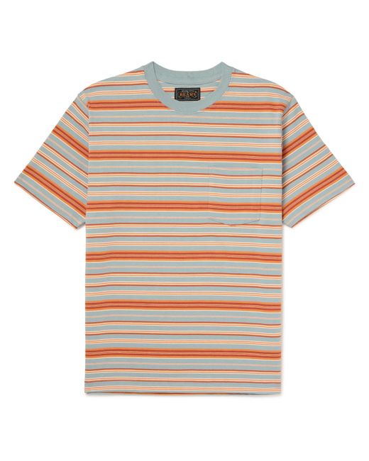 Beams Plus Striped Cotton-Jersey T-Shirt