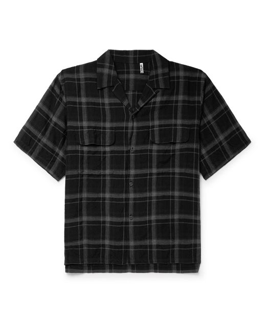 Kaptain Sunshine Camp-Collar Checked Woven Shirt