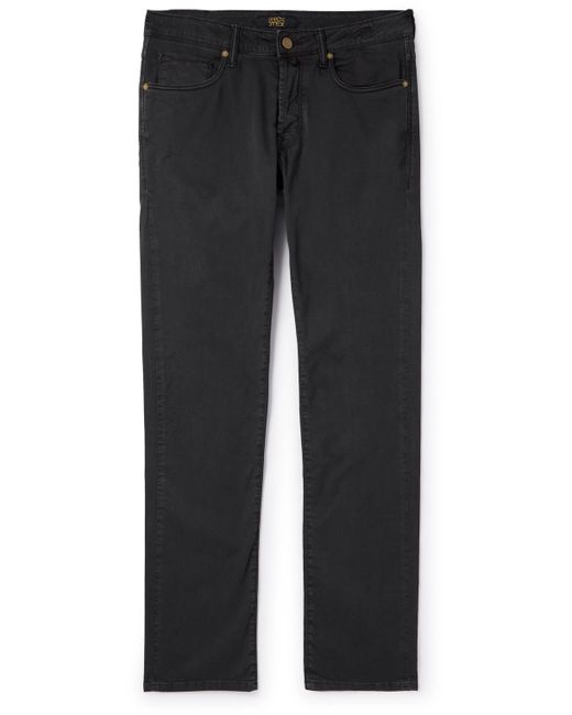 Incotex Slim-Fit Straight-Leg Cotton-Blend Trousers UK/US 29