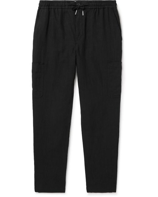 Mr P. Mr P. Tapered Linen Drawstring Cargo Trousers