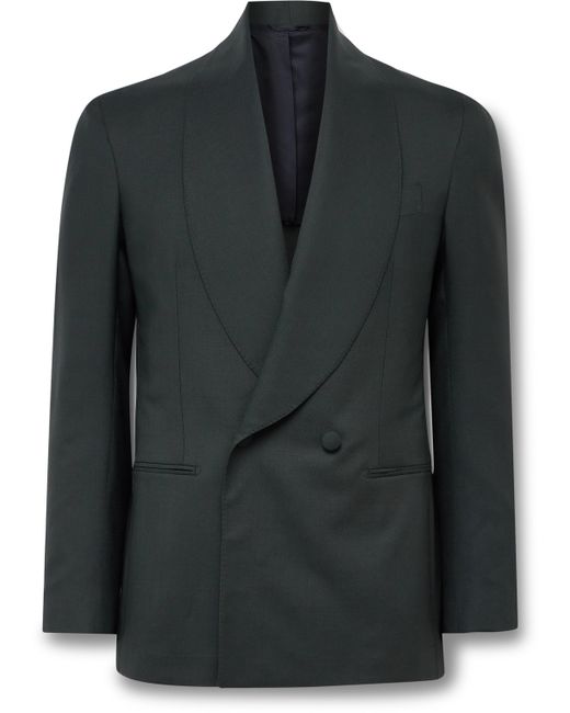 De Petrillo Positano Slim-Fit Shawl-Collar Double-Breasted Virgin Wool Tuxedo Jacket