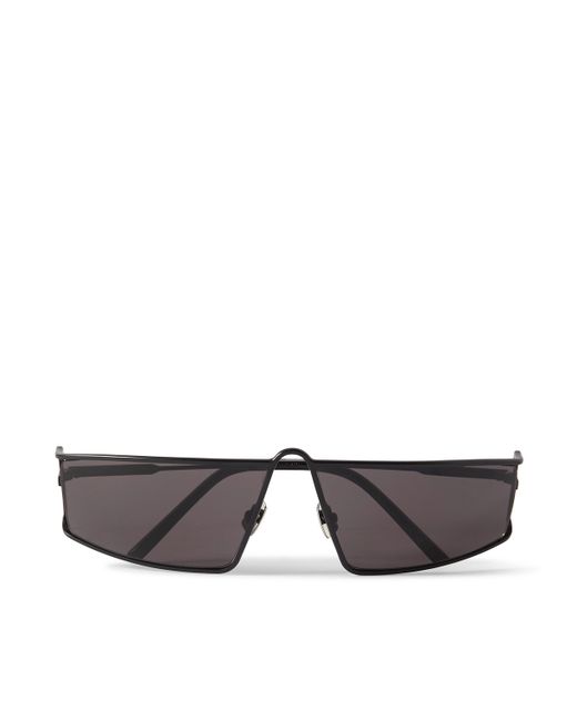 Saint Laurent New Wave Rectangular-Frame Metal Sunglasses