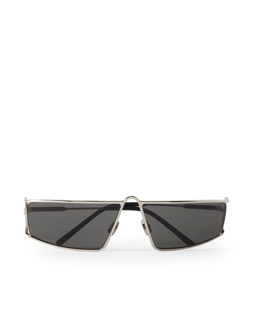 Saint Laurent New Wave Rectangular-Frame Tone Sunglasses