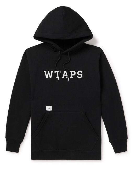 Wtaps Logo-Appliquéd Cotton-Jersey Hoodie