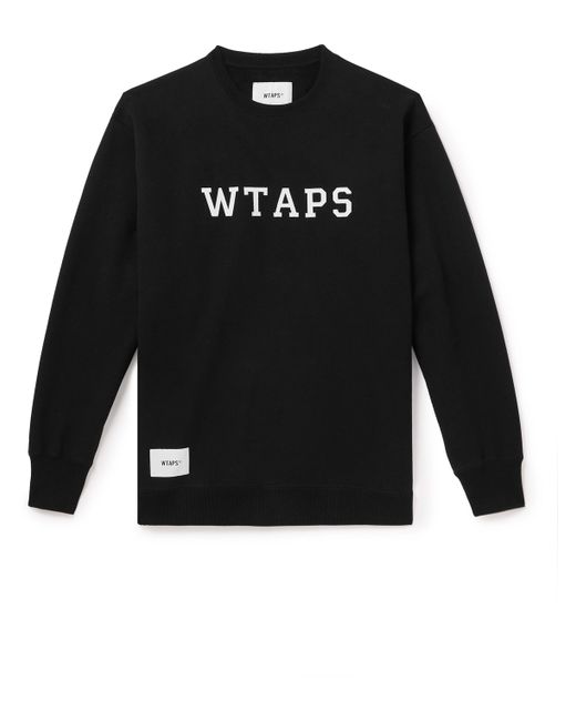 Wtaps Logo-Appliquéd Cotton-Jersey Sweatshirt