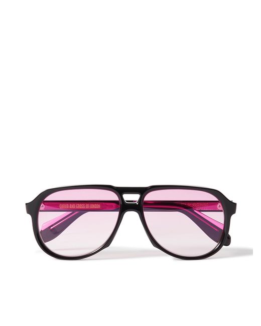 Cutler & Gross Aviator-Style Acetate Sunglasses