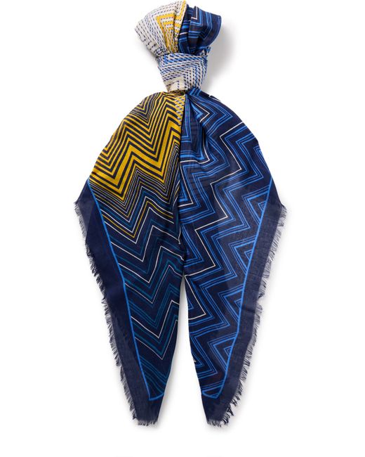 Missoni Striped Modal and Silk-Blend Voile Scarf